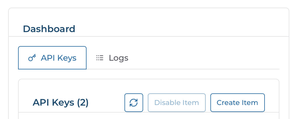 Zap dashboard: authentication
